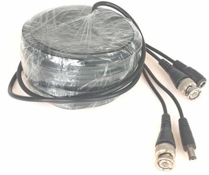 ARDEBO.de Burg Guard KOAX-MULTI-EASY-30C Koaxkabel mit beidseitig montierten BNC-Steckern und 2 seperaten Adern, 30m (579740)