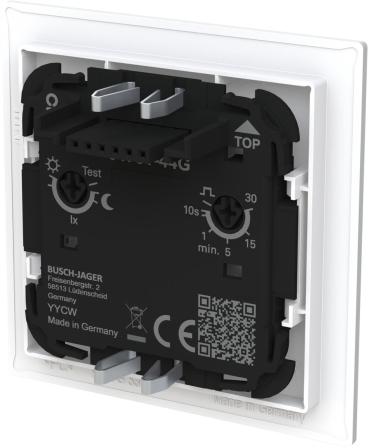 Busch-Jaeger 64761-44M Busch-Wächter® 180 flex Basic Sensor, art linear, Bewegungssensor, Selectlinse, studioweiß matt (2CKA006800A3121)