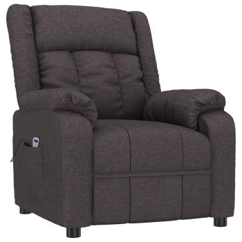 Relaxsessel Elektrisch Dunkelbraun Stoff