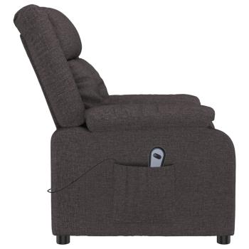 Relaxsessel Elektrisch Dunkelbraun Stoff