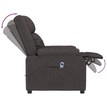 Relaxsessel Elektrisch Dunkelbraun Stoff