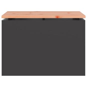 Gartenbank Schwarz 60 x 40 x 43 cm