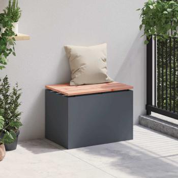 Gartenbank Anthrazit 60 x 40 x 43 cm Stahl