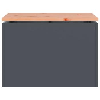 Gartenbank Anthrazit 60 x 40 x 43 cm Stahl