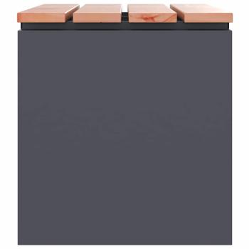 Gartenbank Anthrazit 60 x 40 x 43 cm Stahl