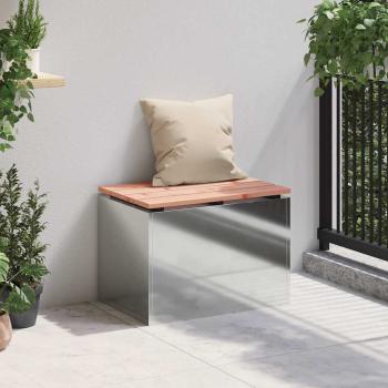 Gartenbank Silber 60 x 40 x 43 cm Verzinkter Stahl
