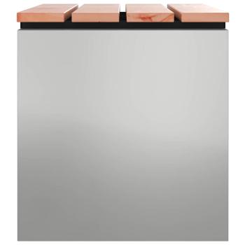 Gartenbank Silber 60 x 40 x 43 cm Verzinkter Stahl