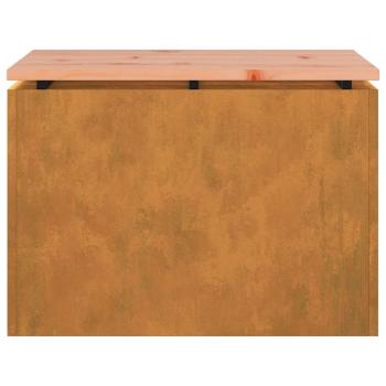 Gartenbank Rostig 60 x 40 x 43 cm Wetterfeststahl