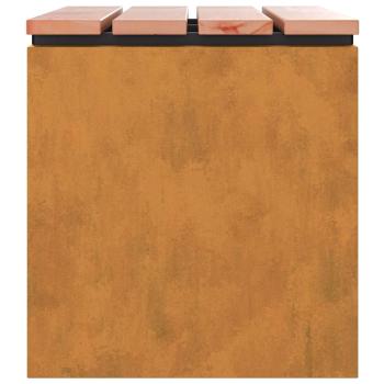 Gartenbank Rostig 60 x 40 x 43 cm Wetterfeststahl