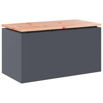 Gartenbank Anthrazit 80 x 40 x 43 cm Stahl