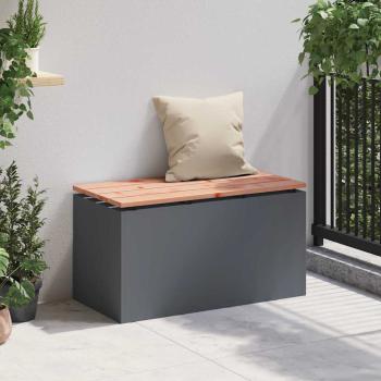 Gartenbank Anthrazit 80 x 40 x 43 cm Stahl