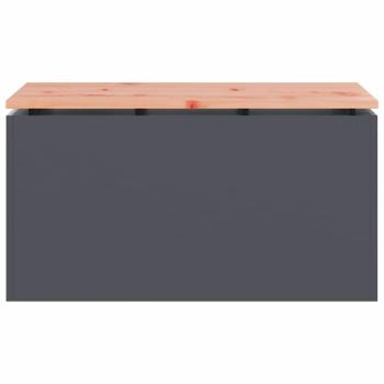 Gartenbank Anthrazit 80 x 40 x 43 cm Stahl