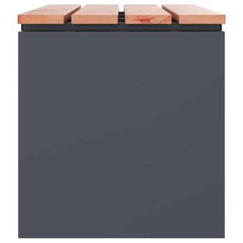 Gartenbank Anthrazit 80 x 40 x 43 cm Stahl