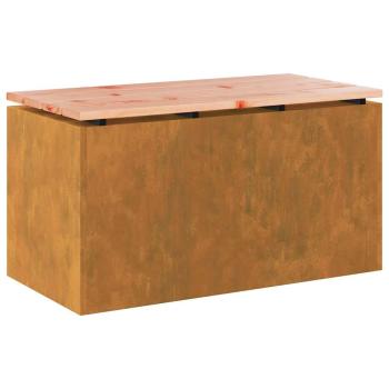Gartenbank Rostig 80 x 40 x 43 cm Wetterfeststahl