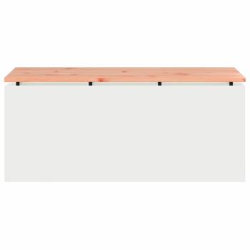 Gartenbank Weiß 100 x 40 x 43 cm Stahl