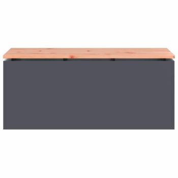 Gartenbank Anthrazit 100 x 40 x 43 cm Stahl