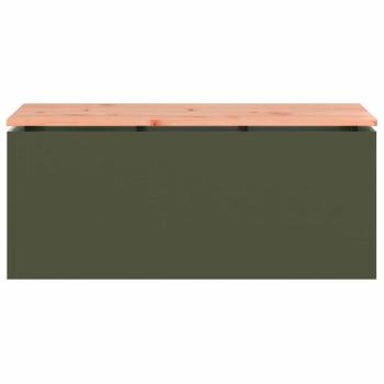 Gartenbank Olivgrün 100 x 40 x 43 cm Stahl