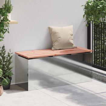 Gartenbank Silber 100 x 40 x 43 cm Verzinkter Stahl