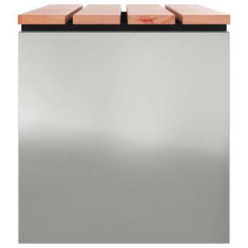 Gartenbank Silber 100 x 40 x 43 cm Verzinkter Stahl