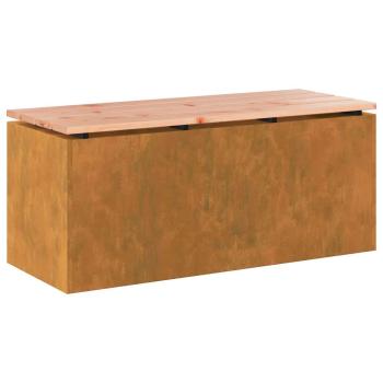 Gartenbank Rostig 100 x 40 x 43 cm Wetterfeststahl