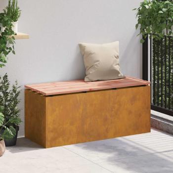 Gartenbank Rostig 100 x 40 x 43 cm Wetterfeststahl