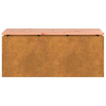Gartenbank Rostig 100 x 40 x 43 cm Wetterfeststahl