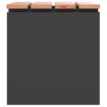 Gartenbank Schwarz 40 x 40 x 43 cm Stahl