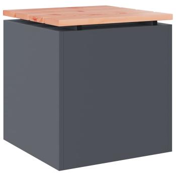 Gartenbank Anthrazit 40 x 40 x 43 cm Stahl