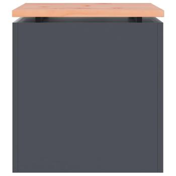 Gartenbank Anthrazit 40 x 40 x 43 cm Stahl