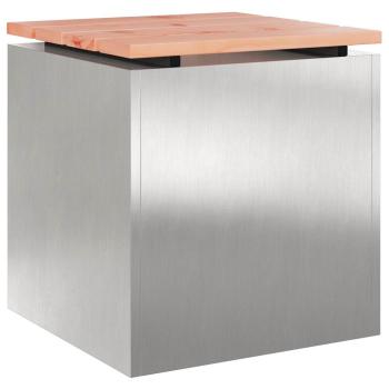 Gartenbank Silber 40 x 40 x 43 cm Edelstahl