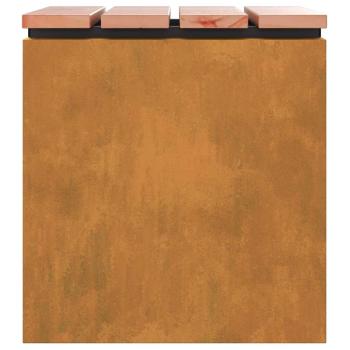 Gartenbank Rostig 40 x 40 x 43 cm Wetterfeststahl