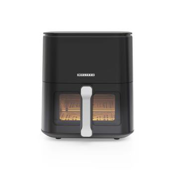 Digitale Heißluftfritteuse XL | 5 l | 60-min Timer | 8 Voreinstellungen | Sichtfenster | Schwarz