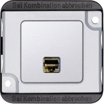 ARDEBO.de Merten MEG4576-7021 Anschlußmodul, Panzer, Actassi, RJ 45-Einsatz, 1fach Zentralplatte