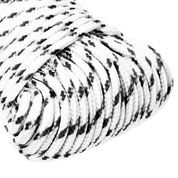 Bootsseil Geflochten Weiß 5 mmx25 m Polyester