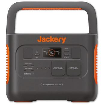 ARDEBO.de Jackery Explorer 1000 Pro,1002Wh tragbare Powerstation,Solar- und AC-Schnellladung in 1,8 Std. 2x 100W PD, 800W AC- und Solar-Eingang, 2x 1000W AC-Ausgänge, ideal für Camping und für Notfälle zu Hause