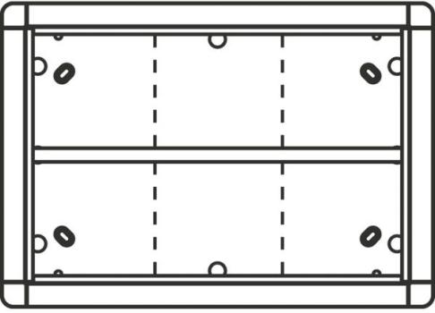 ARDEBO.de Ritto Aufputzrahmen, 6 Modulplätze, weiß (1883670)