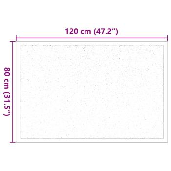 Fußmatte Anthrazit 80 x 120 cm Teddystoff