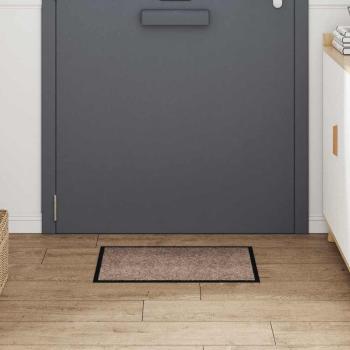 Fußmatte Beige 40 x 60 cm Teddystoff