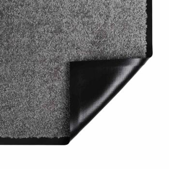 Fußmatte Hellgrau 60 x 80 cm Teddystoff
