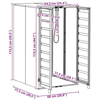 Mülltonnenlager mit Gas-Hebedeckel für 240L Tonne Anthrazit