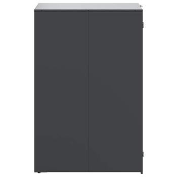 Mülltonnenlager mit Gas-Hebedeckel für 240L Tonne Anthrazit