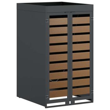 Mülltonnenlager mit Pflanzerdach für 240L Tonne Anthrazit