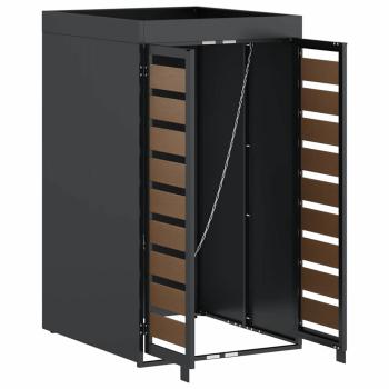 Mülltonnenlager mit Pflanzerdach für 240L Tonne Anthrazit