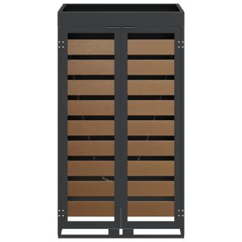 Mülltonnenlager mit Pflanzerdach für 240L Tonne Anthrazit