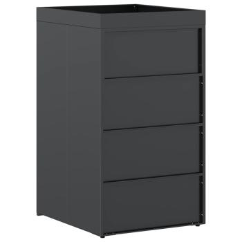 Mülltonnenlager mit Pflanzerdach für 240L Tonne Anthrazit