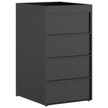 Mülltonnenlager mit Pflanzerdach für 240L Tonne Anthrazit