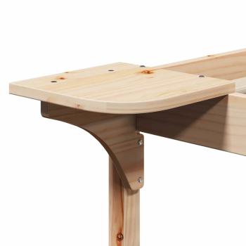 Bettgestell mit Nachttischen Natur 160 x 210 cm