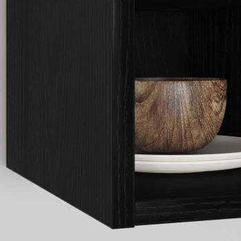 Hängeschrank Riga Schwarz Eichen-Optik 20 x 29,5 x 60 cm