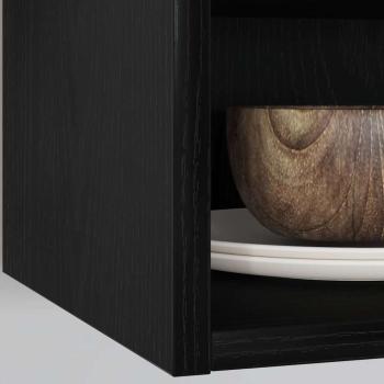Hängeschrank Riga Schwarz Eichen-Optik 30 x 29,5 x 60 cm