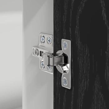 Küchen-Eck-Basisschrank mit Speicher Riga Schwarz Eichen-Optik